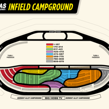 Infield Campground Map 