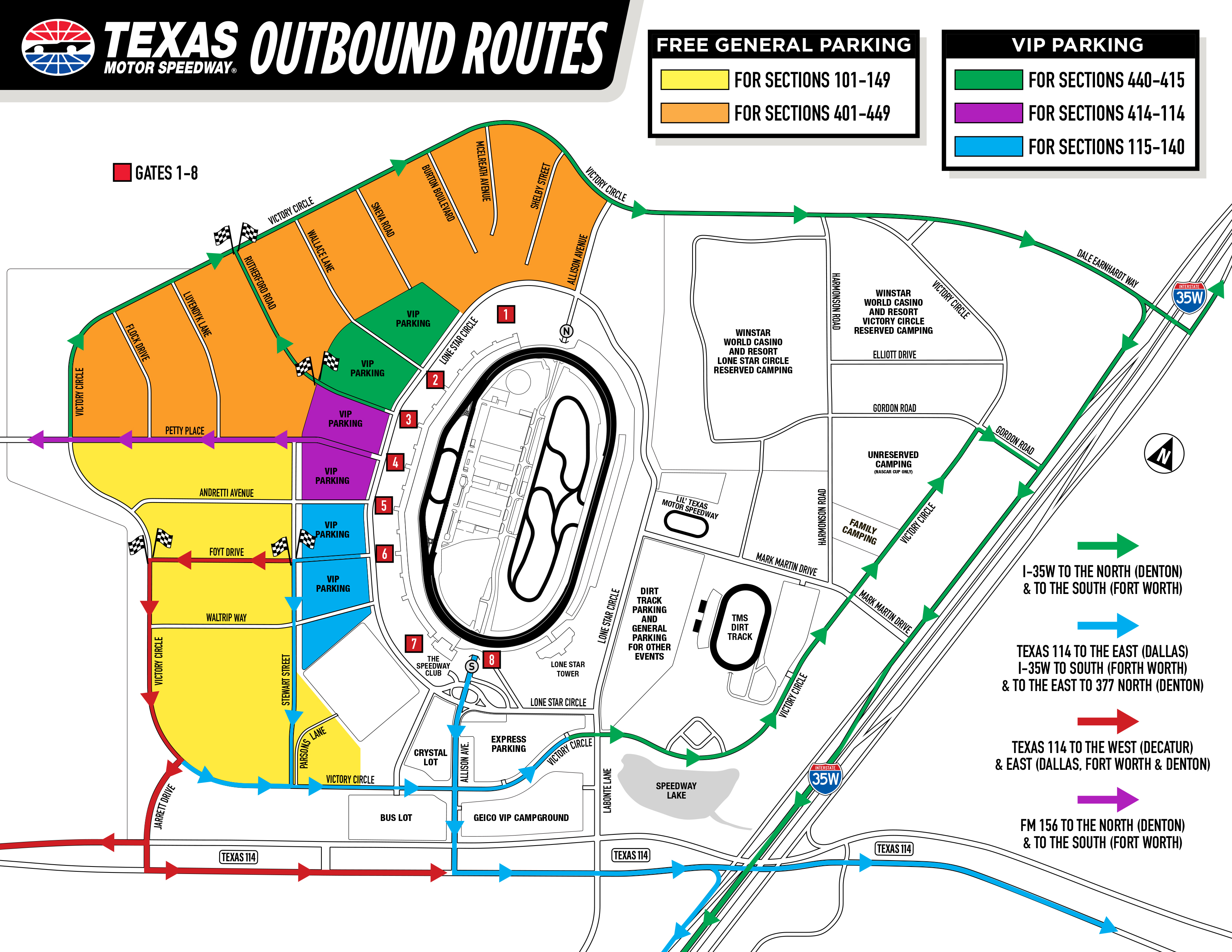 Directions & Parking Fans Texas Motor Speedway